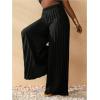 imageSOLY HUX Womens Wide Leg Palazzo Pleated Pants High Waisted Flowy Loose Dressy Casual Long TrousersSolid Black