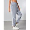 imageSOLY HUX Womens Elastic High Waist Sweatpants Casual Workout Running Joggers PantsLight Grey