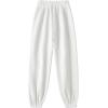imageSOLY HUX Womens Elastic High Waist Sweatpants Casual Workout Running Joggers PantsPlain White