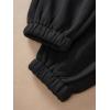 imageSOLY HUX Womens Graphic Letter Print Elastic Waist Sweatpants Color Block Cozy Running Joggers PantsBlack Letter
