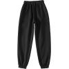 imageSOLY HUX Womens Graphic Letter Print Elastic Waist Sweatpants Color Block Cozy Running Joggers PantsBlack Letter