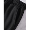 imageSOLY HUX Womens Graphic Letter Print Elastic Waist Sweatpants Color Block Cozy Running Joggers PantsBlack Letter