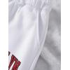 imageSOLY HUX Womens Graphic Letter Print Elastic Waist Sweatpants Color Block Cozy Running Joggers PantsWhite Letter