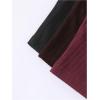 imageSOLY HUX Womens Pajama Set Lounge Sets 3 Pack PJs Lace Crop Tank Tops and Long Pants SleepwearBurgundy Black Multi