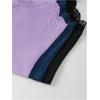 imageSOLY HUX Womens Pajama Set Lounge Sets 3 Pack PJs Lace Crop Tank Tops and Long Pants SleepwearPurple Blue Black