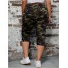 imageSOLY HUX Womens Plus Size Camo Print Capris Leggings High Waisted Workout Yoga Pants with PocketsMulticoloured Camo