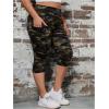 imageSOLY HUX Womens Plus Size Camo Print Capris Leggings High Waisted Workout Yoga Pants with PocketsMulticoloured Camo