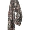 imageSOLY HUX Womens Plus Size Paisley Pants Elastic Waist Wide Leg Trousers Boho Vacation PantsMulti Paisley