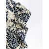 imageSOLY HUX Womens Plus Size Summer Two Piece Sets Ruffle Cap Sleeve Floral Blouse Belted Pants OutfitsBlack Multi