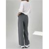 imageSOLY HUX Womens Striped Print Pants Straight Leg Lounge Casual Baggy Long TrousersBlack Striped