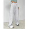 imageSOLY HUX Womens Wide Leg Baggy Sweatpants Elastic High Waisted Casual Loose Active PantsPure Grey