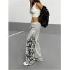 imageSOLY HUX Womens Y2k Elastic Waist Sweatpants Straight Leg Athletic Baggy Pants StreetwearLight Grey
