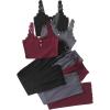 Black Grey Burgundy