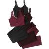 Burgundy Black Multi