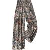 imageSOLY HUX Womens Plus Size Paisley Pants Elastic Waist Wide Leg Trousers Boho Vacation PantsMulti Paisley