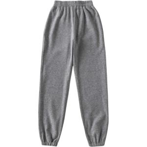 imageSOLY HUX Womens Elastic High Waist Sweatpants Casual Workout Running Joggers PantsDark Grey