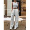 imageSOLY HUX Womens High Waisted Baggy Sweatpants Drawstring Wide Leg Loose Pants with PocketsPure Grey