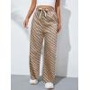 imageSOLY HUX Womens Plaid Sweatpants Drawstring High Waisted Straight Leg Long Pants with PocketsMulticoloured Plaid