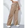 imageSOLY HUX Womens Plaid Sweatpants Drawstring High Waisted Straight Leg Long Pants with PocketsMulticoloured Plaid
