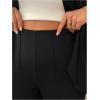 imageSOLY HUX Womens Plus Size 2 Piece Outfit Open Front 34 Sleeve Blazer and Pants Business Casual SetBlack