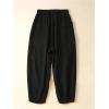 imageSOLY HUX Womens Plus Size Baggy Jogger Pants Drawstring High Waisted Loose Sweatpants with Pocket Pure Black 4XLarge Plus
