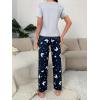 imageSOLY HUX Womens Sleepwear Butterfly Print Short Sleeve Tee Tops and Pants Loungewear Pajama SetMulticoloured Butterfly