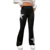 imageSOLY HUX Womens Flare Leggings High Waisted Sweatpants Bell Bottoms Bootcut Yoga PantsBlack Star