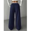 imageSOLY HUX Girls Drawstring Waist Baggy Sweatpants Wide Leg Casual Loose Long PantsDark Blue