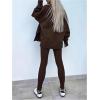 imageSOLY HUX Womens 2 Piece Outfits Long Sleeve Split Hem Sweatshirt and Leggings Pants SetPure Coffee Brown