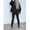 imageSOLY HUX Womens 2 Piece Outfits Long Sleeve Split Hem Sweatshirt and Leggings Pants SetSolid Black