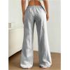imageSOLY HUX Womens Drawstring Straight Leg Baggy Pants Casual Lounge Pants Trousers with PocketSolid Grey