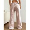 imageSOLY HUX Womens Drawstring Straight Leg Baggy Pants Casual Lounge Pants Trousers with PocketSolid Khaki