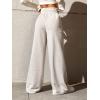 imageSOLY HUX Womens High Waisted Drawstring Wide Leg Long Sweatpants Casual Loose Pants with PocketsLight Grey