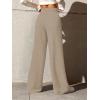 imageSOLY HUX Womens High Waisted Drawstring Wide Leg Long Sweatpants Casual Loose Pants with PocketsPure Apricot