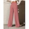 imageSOLY HUX Womens High Waisted Drawstring Wide Leg Long Sweatpants Casual Loose Pants with PocketsPure Dusty Pink