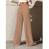 imageSOLY HUX Womens High Waisted Drawstring Wide Leg Long Sweatpants Casual Loose Pants with PocketsPure Khaki