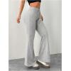 imageSOLY HUX Womens High Waisted Flared Sweatpants Drawstring Bell Bottom Yoga Lounge PantsSolid Grey