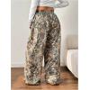 imageSOLY HUX Womens Plus Size Camo Pants High Waisted Wide Leg Casual Baggy Sweatpants StreewearArmy Green