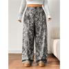 imageSOLY HUX Womens Plus Size Camo Pants High Waisted Wide Leg Casual Baggy Sweatpants StreewearGrey Camo