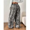 imageSOLY HUX Womens Plus Size Camo Pants High Waisted Wide Leg Casual Baggy Sweatpants StreewearGrey Camo