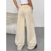 imageSOLY HUX Womens Y2k Baggy Pants Drawstring Waist Gothic Rhinestone Wide Leg SweatpantsApricot Printed