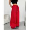 imageSOLY HUX Womens Y2k Baggy Pants Drawstring Waist Gothic Rhinestone Wide Leg SweatpantsRed Printed