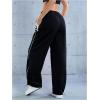 imageSOLY HUX Womens Y2k Baggy Parachute Pants Elastic High Waisted Sweatpants Track Pants StreetwearBlack Star