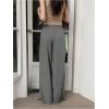 imageSOLY HUX Womens Y2k Baggy Parachute Pants Elastic High Waisted Sweatpants Track Pants StreetwearGrey Star