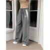 imageSOLY HUX Womens Y2k Baggy Parachute Pants Elastic High Waisted Sweatpants Track Pants StreetwearGrey Star
