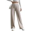 imageSOLY HUX Womens Elegant Ribbed Knit Sleeveless V Neck Bodycon Pencil Midi Dress Solid Long Summer Tank DressesPure Apricot