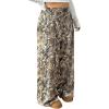 imageSOLY HUX Womens Plus Size Camo Pants High Waisted Wide Leg Casual Baggy Sweatpants StreewearArmy Green