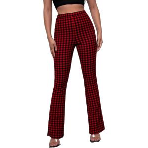 imageSOLY HUX Womens Elegant Ribbed Knit Sleeveless V Neck Bodycon Pencil Midi Dress Solid Long Summer Tank DressesBurgundy Plaid