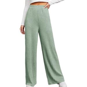 imageSOLY HUX Womens Elegant Ribbed Knit Sleeveless V Neck Bodycon Pencil Midi Dress Solid Long Summer Tank DressesPure Mint Green