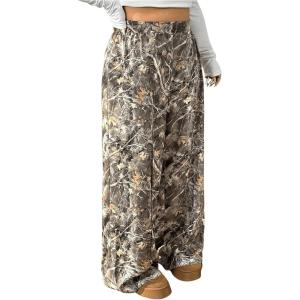 imageSOLY HUX Womens Plus Size Camo Pants High Waisted Wide Leg Casual Baggy Sweatpants StreewearArmy Green